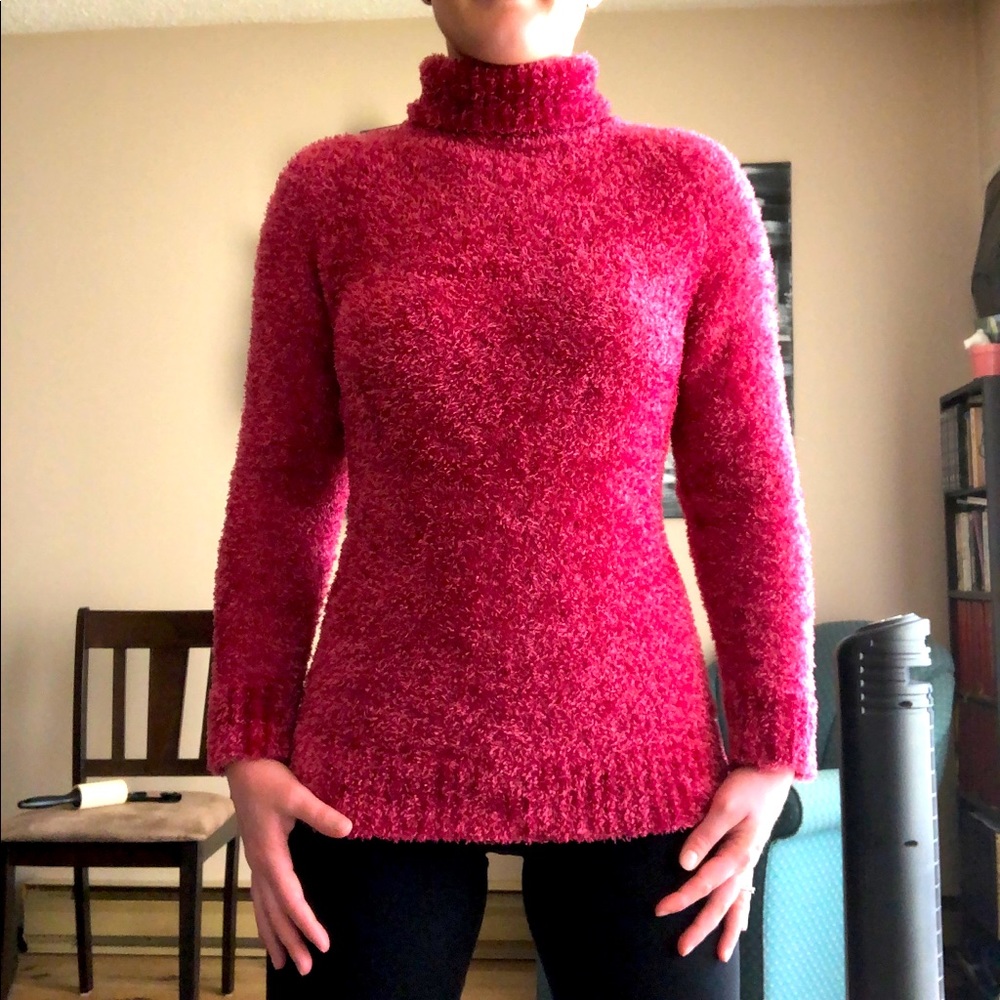 Derek Heart Plush Turtleneck Sweater, Looks like the Lorax “Thneed!”